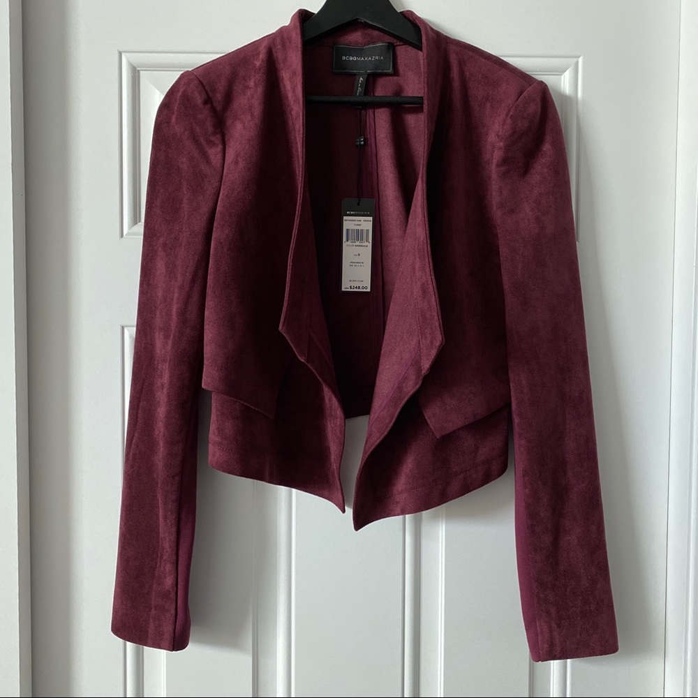 SOLD! BCBGMaxAzria Luke Bordeaux Blazer